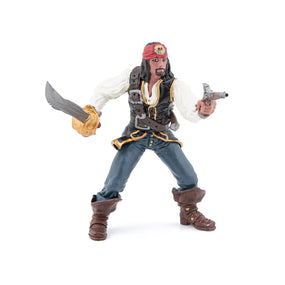 Le pirate au pistolet Papo en PVC, Collection Pirates et corsaires, jouet éducatif idéal pour enfants