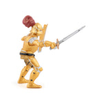 Chevalier or en armure Papo en PVC, Collection Médiéval, jouet éducatif idéal pour enfants et collectionneurs