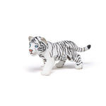 Figurine Bébé tigre blanc Papo en PVC, thème félins, Collection Animaux sauvages, jouet éducatif idéal pour enfants et collectionneurs