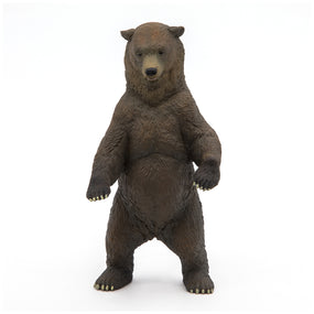 Figurine Grizzly Papo en PVC, thème forêt, Collection Animaux sauvages, jouet éducatif idéal pour enfants et collectionneurs