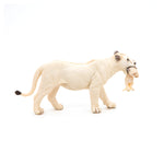 Figurine Lionne blanche avec lionceau Papo en PVC, thème félins, Collection Animaux sauvages, jouet éducatif idéal pour enfants et collectionneurs