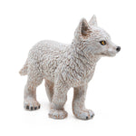 Figurine Jeune loup polaire Papo en PVC, Collection Animaux sauvages, jouet éducatif idéal pour enfants et collectionneurs
