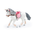 Figurine Poney de promenade Papo en PVC, Collection chevaux, jouet éducatif idéal pour enfants et collectionneurs