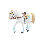 Figurine Cheval de la cavalière fashion bleue Papo en PVC, Collection chevaux, jouet éducatif idéal pour enfants et collectionneurs